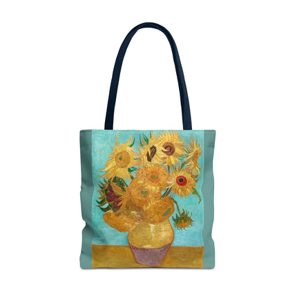 Vase with Twelve Sunflowers by Vincent Van Gogh Tote Bag (AOP)