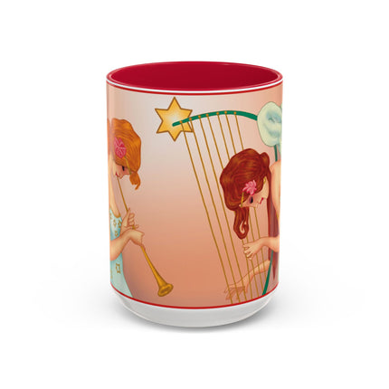 Heavenly Angel Duet Colorful Mugs (11oz, 15oz)