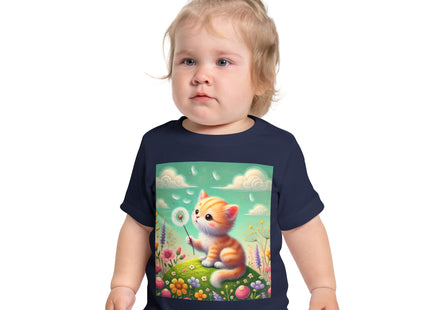 Kitten’s Whispers of Spring Baby Short Sleeve T-Shirt