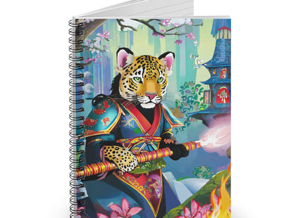 Cyberpunk Leopard Spiral Notebook - Ruled Line