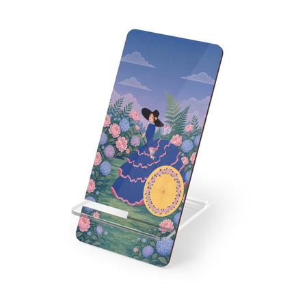 🌸☂️ The Lady With The Golden Parasol Mobile Display Stand – Art Deco Garden Elegance