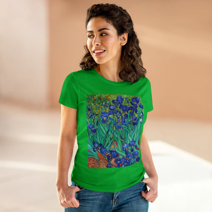Irises by Van Gogh Women's Midweight Cotton Tee