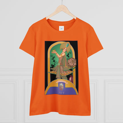 October & Opal, Tourmaline (from the Gem Series) by Sofia Chiostri Women's Midweight Cotton Tee