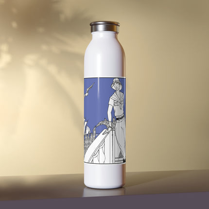 Coastal Elegance Slim Water Bottle