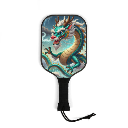 Tibetan Dragon in Battle Pickleball Kit – Fierce Flames & Epic Power
