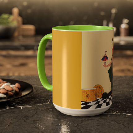 The Marionette Colorful Mugs – Theatrical Glamour & Cabaret Elegance