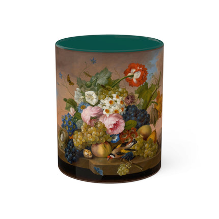Floral Still Life by Franz Xaver Petter Colorful Mugs, 11oz