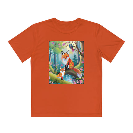 Mischievous Fox Youth Competitor Tee – Forest Fun & Whimsical Adventure
