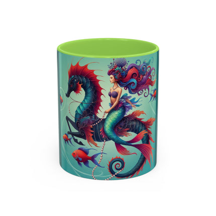 Mermaid & Sea Dragon Mug – Ocean Guardian & Mythic Beauty