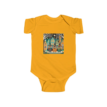 Night of the Trick-or-Treating Owlets Infant Fine Jersey Bodysuit