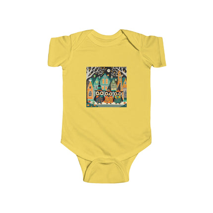 Night of the Trick-or-Treating Owlets Infant Fine Jersey Bodysuit