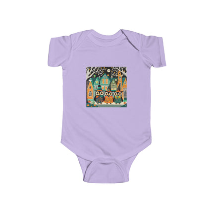 Night of the Trick-or-Treating Owlets Infant Fine Jersey Bodysuit