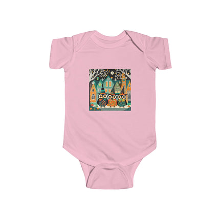 Night of the Trick-or-Treating Owlets Infant Fine Jersey Bodysuit