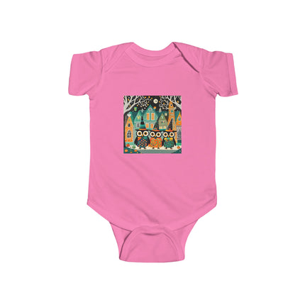 Night of the Trick-or-Treating Owlets Infant Fine Jersey Bodysuit