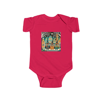 Night of the Trick-or-Treating Owlets Infant Fine Jersey Bodysuit