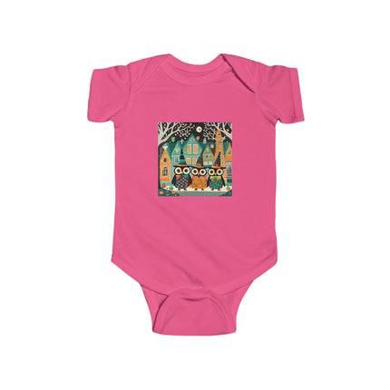 Night of the Trick-or-Treating Owlets Infant Fine Jersey Bodysuit