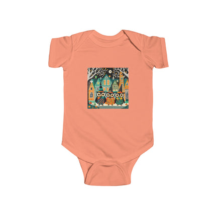 Night of the Trick-or-Treating Owlets Infant Fine Jersey Bodysuit