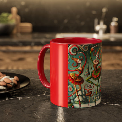 Christmas Ballet of the Absurd Colorful Mugs (11oz, 15oz)