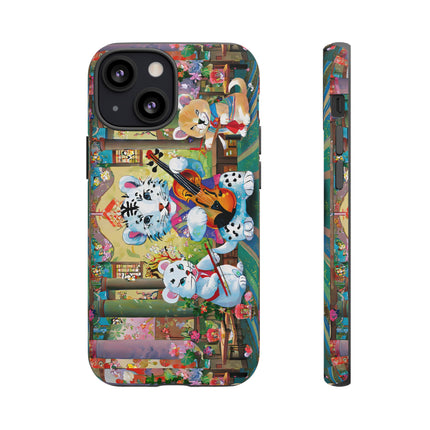 Melodies of the Snow Lion Cub Phone Cases