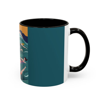 Summer Splash Colorful Mugs – Retro Beach Joy & Carefree Summer Vibes