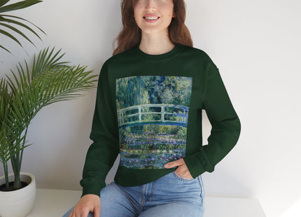Water Lilies and Japanese Bridge by Claude Monet Heavy Blend™ Crewneck Sweatshirt