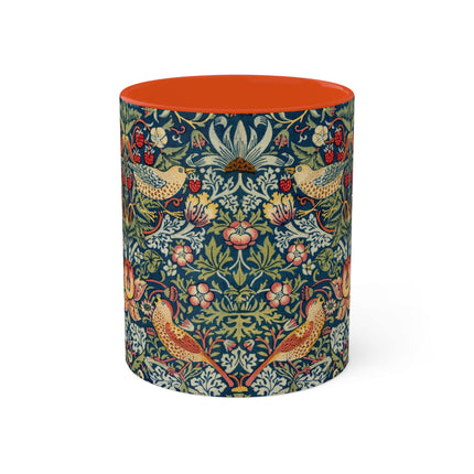 Strawberry Thief by William Morris Colorful Mugs, 11oz