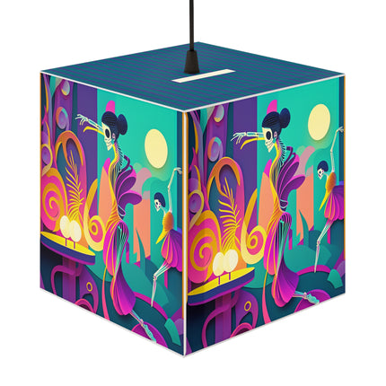 Dance of the Skeleton Ballerinas Light Cube Lamp