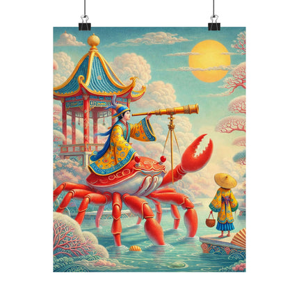 The Celestial Crab Navigator Matte Vertical Posters