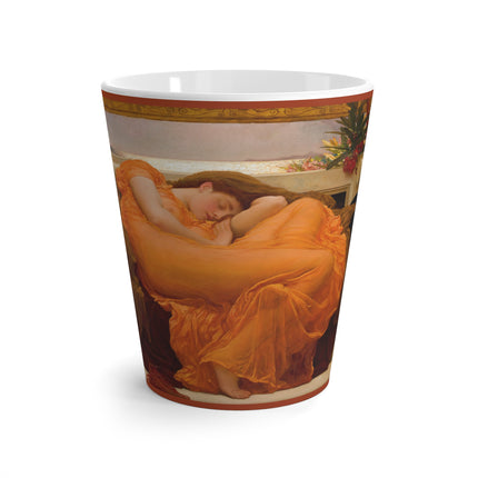 Flaming June by Frederic Leighton Latte Mug
