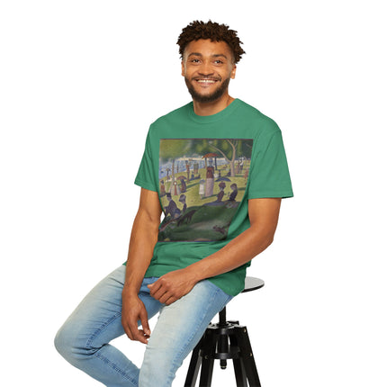 A Sunday on La Grande Jatte by Georges Seurat Unisex Garment-Dyed T-shirt