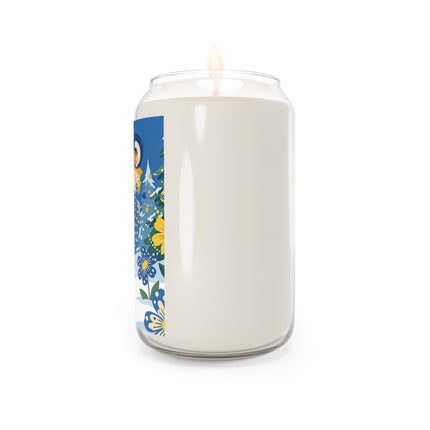 💙🌼 The Bluebell Christmas Promenade Scented Soy Candle – Art Deco Holiday Fantasy