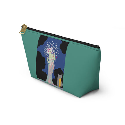 Butterfly Enchantress Cosmetic Bag – Ethereal Art Deco Magic & Pastel Dream