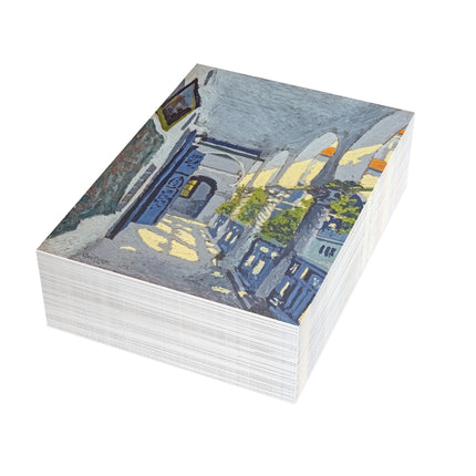Gallery of a Moroccan Riad by George Gaudion Greeting Cards (1, 10, 30, and 50pcs)