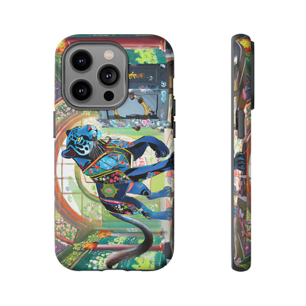 Cyber Panther's Hunt Phone Cases