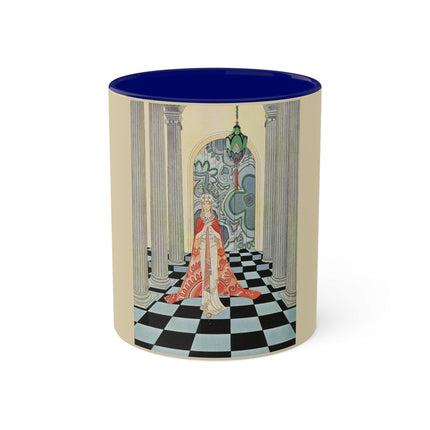 Cadmus Beheld a Female Figure by Virginia Frances Sterrett Colorful Mugs, 11oz