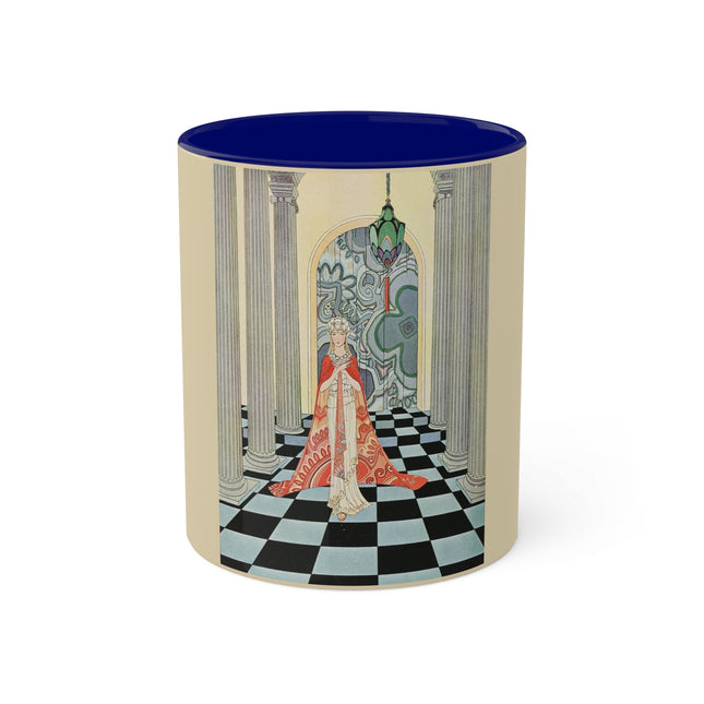 Cadmus Beheld a Female Figure by Virginia Frances Sterrett Colorful Mugs, 11oz