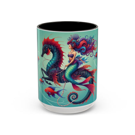 Mermaid & Sea Dragon Mug – Ocean Guardian & Mythic Beauty