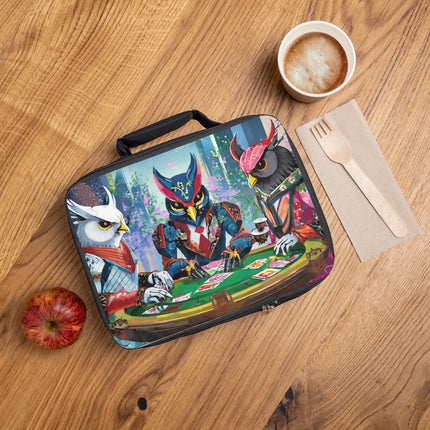 Cyberpunk Owl & Raven Lunch Bag