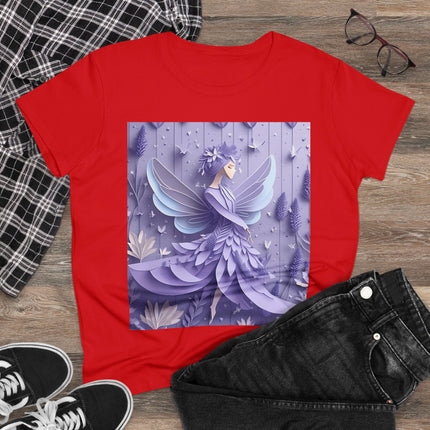 Lavender Fairy Women's Midweight Cotton Tee