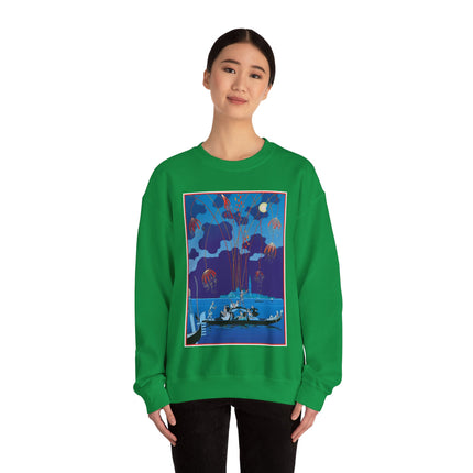 Fireworks in Venice by George Barbier Heavy Blend™ Crewneck Sweatshirt