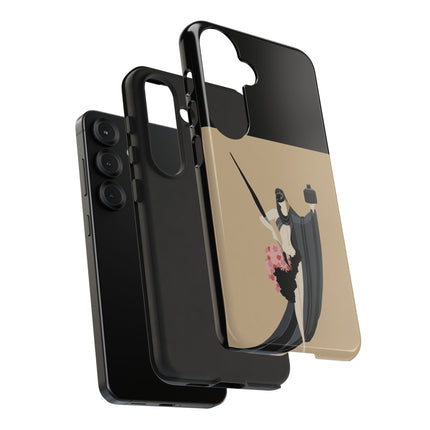 Dancer with Ink & Blossoms Phone Case – Elegant Grace & Artistic Poise