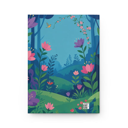🌸☂️ The Lady Of The Secret Garden Hardcover Journal – Art Deco Fashion Illustration