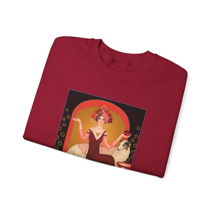 January & Garnet (from the Gem Series) by Sofia Chiostri Heavy Blend™ Crewneck Sweatshirt