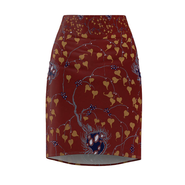 Art Nouveau Flower Pattern by Émile-Alain Séguy Women's Pencil Skirt (AOP)