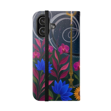 🌙🕯️ The Lady Of The Midnight Garden Flip Case – Art Deco Nocturne