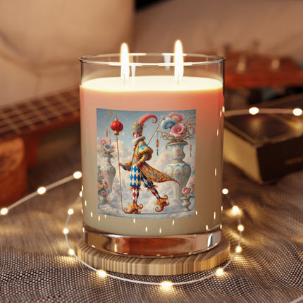 The Ornamental Jester Scented Candle - Full Glass, 11oz