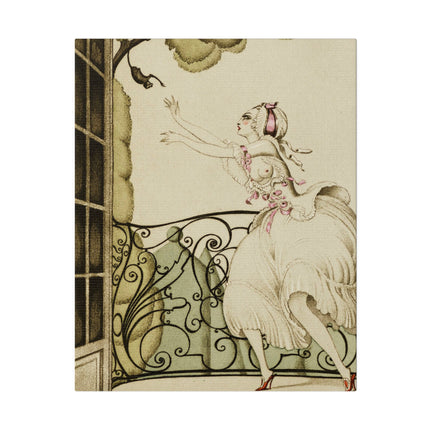 Sur Talons Rouges (On Red Heels) II – Elegant French Art Deco Illustration by Gerda Wegener