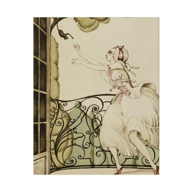 Sur Talons Rouges (On Red Heels) II – Elegant French Art Deco Illustration by Gerda Wegener