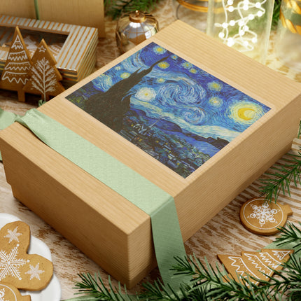 The Starry Night by Vincent Van Gogh Kiss-Cut Stickers (4 Sizes)