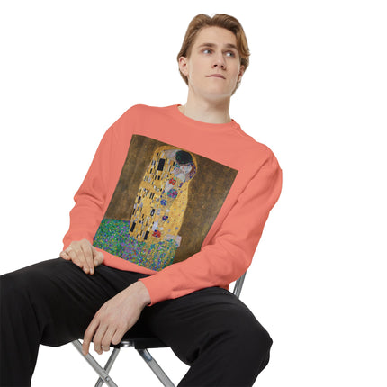 The Kiss by Gustav Klimt Unisex Garment-Dyed Sweatshirt